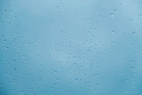 Água Cai Polietileno Transparente Depois Uma Chuva Como Uma Imagem — Fotografia de Stock