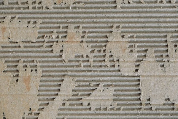 Ragged Cartone Ondulato Superficie Texture Sfondo Vista Dall Alto Copia — Foto Stock