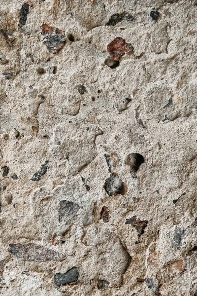 Superficie Gris Hormigón Viejo Con Grietas Piedras Como Textura Fondo — Foto de Stock