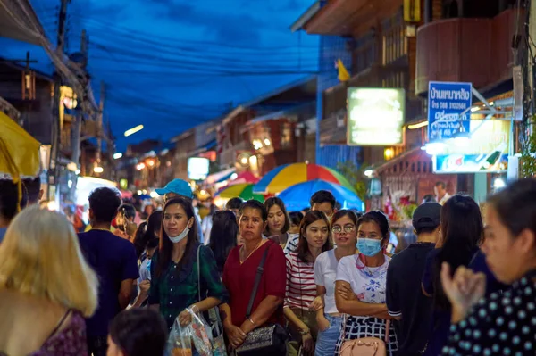 Loei Chiang Khan Thailand Ectober 2020 Chiang Khan Yürüyen Caddesi — Stok fotoğraf