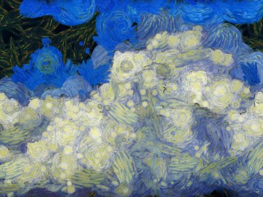 Gökyüzü Bulutları Resimlerin empresyonist bir stilini yaratıyor.