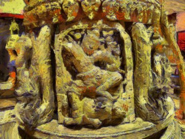 Antik Heykeller, empresyonist bir resim tarzı yaratıyor..