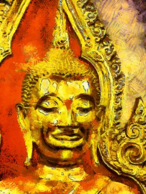 Büyük Altın Buda Çizimleri, empresyonist bir resim tarzı yaratıyor..
