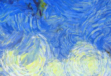 Soyut yağlı boya tablosu. Tasarımlar yaratmak için empresyonist stil..