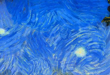 Soyut yağlı boya tablosu. Tasarımlar yaratmak için empresyonist stil..