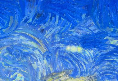 Soyut yağlı boya tablosu. Tasarımlar yaratmak için empresyonist stil..