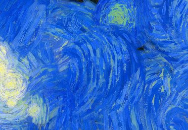 Soyut yağlı boya tablosu. Tasarımlar yaratmak için empresyonist stil..