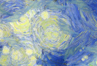 Soyut yağlı boya tablosu. Tasarımlar yaratmak için empresyonist stil..