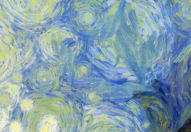 Soyut yağlı boya tablosu. Tasarımlar yaratmak için empresyonist stil..