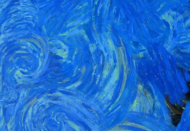 Soyut yağlı boya tablosu. Tasarımlar yaratmak için empresyonist stil..