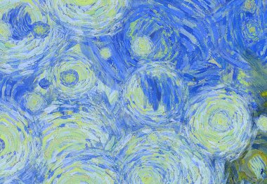 Soyut yağlı boya tablosu. Tasarımlar yaratmak için empresyonist stil..