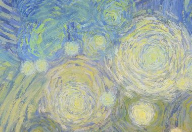 Soyut yağlı boya tablosu. Tasarımlar yaratmak için empresyonist stil..