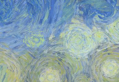 Soyut yağlı boya tablosu. Tasarımlar yaratmak için empresyonist stil..