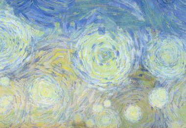 Soyut yağlı boya tablosu. Tasarımlar yaratmak için empresyonist stil..