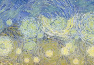 Soyut yağlı boya tablosu. Tasarımlar yaratmak için empresyonist stil..