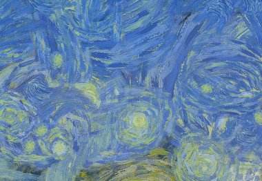 Soyut yağlı boya tablosu. Tasarımlar yaratmak için empresyonist stil..