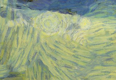 Soyut yağlı boya tablosu. Tasarımlar yaratmak için empresyonist stil..