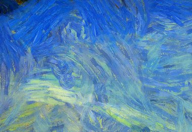 Soyut yağlı boya tablosu. Tasarımlar yaratmak için empresyonist stil..