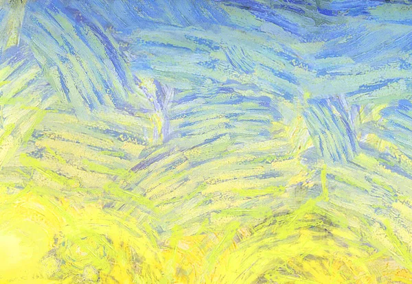 Soyut yağlı boya tablosu. Tasarımlar yaratmak için empresyonist stil..