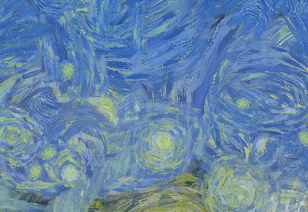 Soyut yağlı boya tablosu. Tasarımlar yaratmak için empresyonist stil..