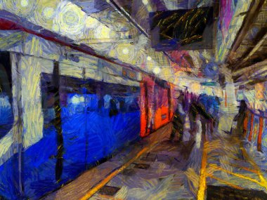 Skytrain Illustrations, empresyonist bir resim tarzı yaratıyor.