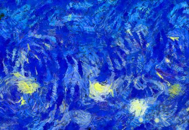 Soyut yağlı boya tablosu. Tasarımlar yaratmak için empresyonist stil..