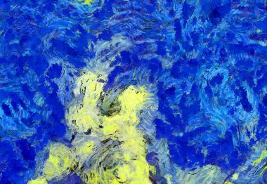 Soyut yağlı boya tablosu. Tasarımlar yaratmak için empresyonist stil..