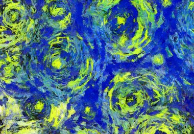 Soyut yağlı boya tablosu. Tasarımlar yaratmak için empresyonist stil..