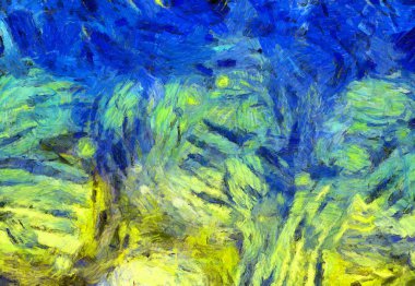 Soyut yağlı boya tablosu. Tasarımlar yaratmak için empresyonist stil..