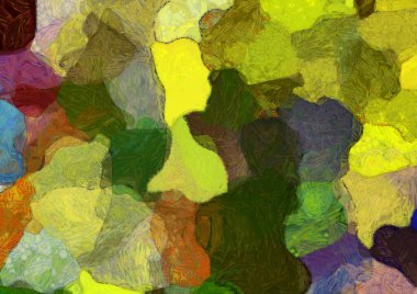 Soyut yağlı boya tablosu. Tasarımlar yaratmak için empresyonist stil..