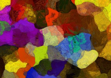 Soyut yağlı boya tablosu. Tasarımlar yaratmak için empresyonist stil..