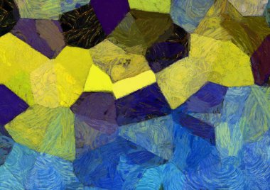 Soyut yağlı boya tablosu. Tasarımlar yaratmak için empresyonist stil..