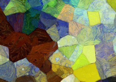 Soyut yağlı boya tablosu. Tasarımlar yaratmak için empresyonist stil..