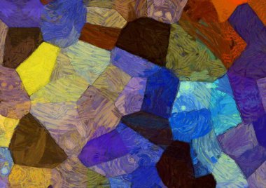 Soyut yağlı boya tablosu. Tasarımlar yaratmak için empresyonist stil..