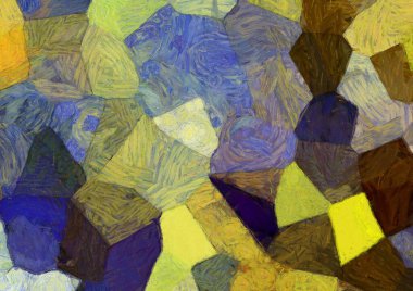 Soyut yağlı boya tablosu. Tasarımlar yaratmak için empresyonist stil..