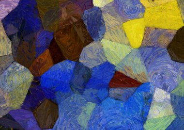 Soyut yağlı boya tablosu. Tasarımlar yaratmak için empresyonist stil..