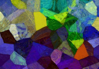 Soyut yağlı boya tablosu. Tasarımlar yaratmak için empresyonist stil..