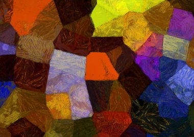 Soyut yağlı boya tablosu. Tasarımlar yaratmak için empresyonist stil..