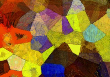 Soyut yağlı boya tablosu. Tasarımlar yaratmak için empresyonist stil..