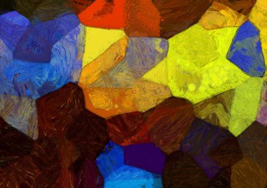 Soyut yağlı boya tablosu. Tasarımlar yaratmak için empresyonist stil..