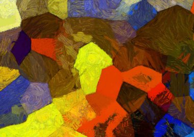 Soyut yağlı boya tablosu. Tasarımlar yaratmak için empresyonist stil..