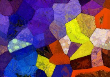 Soyut yağlı boya tablosu. Tasarımlar yaratmak için empresyonist stil..