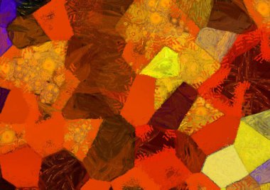 Soyut yağlı boya tablosu. Tasarımlar yaratmak için empresyonist stil..