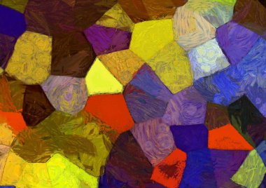 Soyut yağlı boya tablosu. Tasarımlar yaratmak için empresyonist stil..