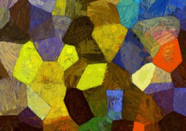 Soyut yağlı boya tablosu. Tasarımlar yaratmak için empresyonist stil..