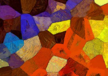 Soyut yağlı boya tablosu. Tasarımlar yaratmak için empresyonist stil..