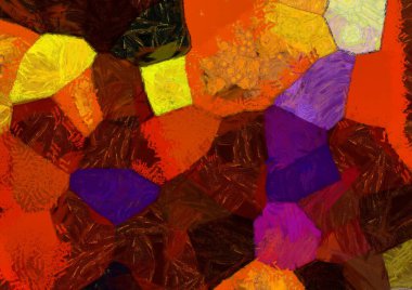 Soyut yağlı boya tablosu. Tasarımlar yaratmak için empresyonist stil..