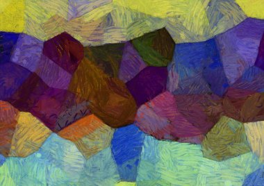 Soyut yağlı boya tablosu. Tasarımlar yaratmak için empresyonist stil..