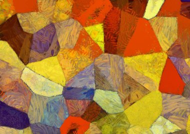 Soyut yağlı boya tablosu. Tasarımlar yaratmak için empresyonist stil..