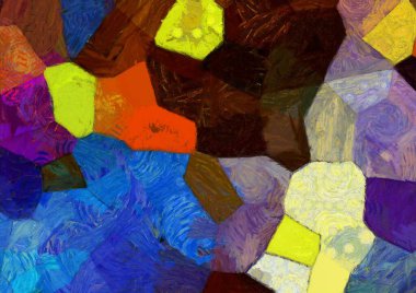 Soyut yağlı boya tablosu. Tasarımlar yaratmak için empresyonist stil..